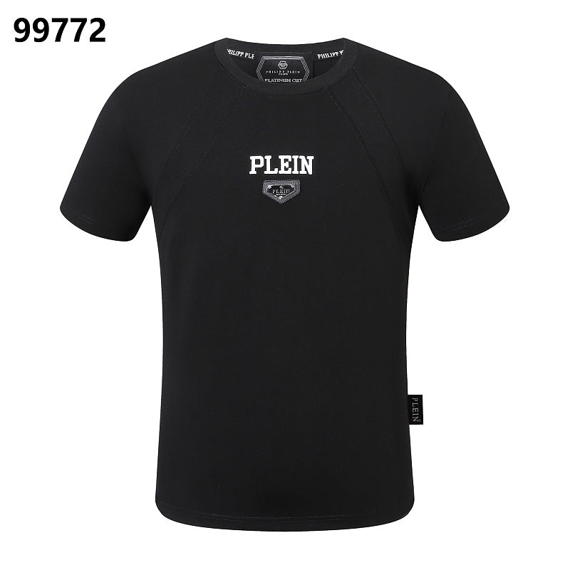 P**P Men's Collector's Edition Logo Emblem T-Shirt | Black White