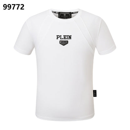 P**P Men's Collector's Edition Logo Emblem T-Shirt | Black White