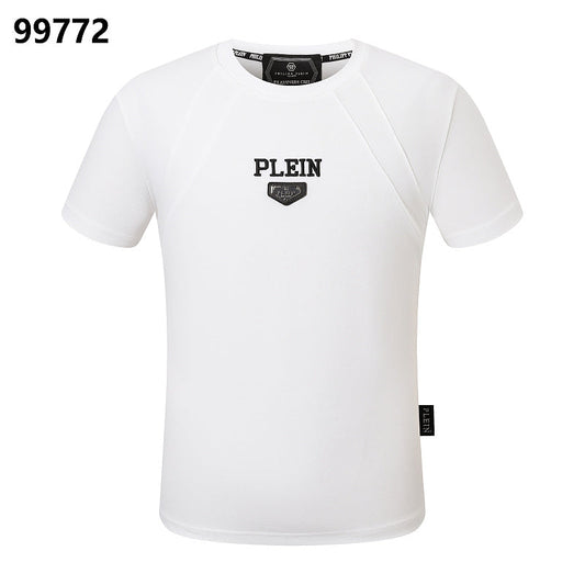 P**P Men's Collector's Edition Logo Emblem T-Shirt | Black White