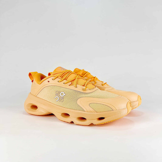 Loewe × On Cloudsolo – Unisex Lightweight Breathable Luxury Collaborative Running Shoes | Honey Gold & Amber