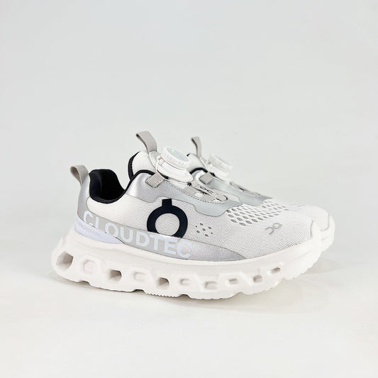 On Cloudmonster 2 – Unisex Lightweight Breathable Maximum Cushioning Running Shoes with BOA Fit System | White & Silver
