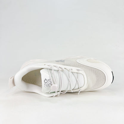 Loewe × On Cloudsolo – Unisex Lightweight Breathable Luxury Collaborative Running Shoes | White & Pearl Silver