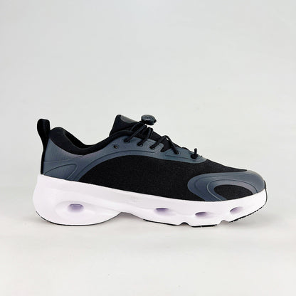 Loewe × On Cloudsolo – Unisex Lightweight Breathable Luxury Collaborative Running Shoes | Black & Charcoal