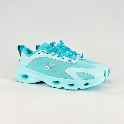 Loewe × On Cloudsolo – Unisex Lightweight Breathable Luxury Collaborative Running Shoes | Aqua Blue & Turquoise