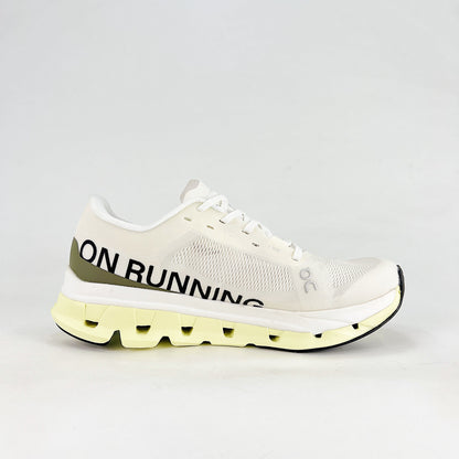 On Cloudflow 5 – Unisex Lightweight Breathable High-Performance Running Shoes | White, Butter Yellow & Olive