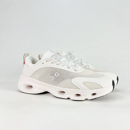 Loewe × On Cloudsolo – Unisex Lightweight Breathable Luxury Collaborative Running Shoes | White & Pearl Silver
