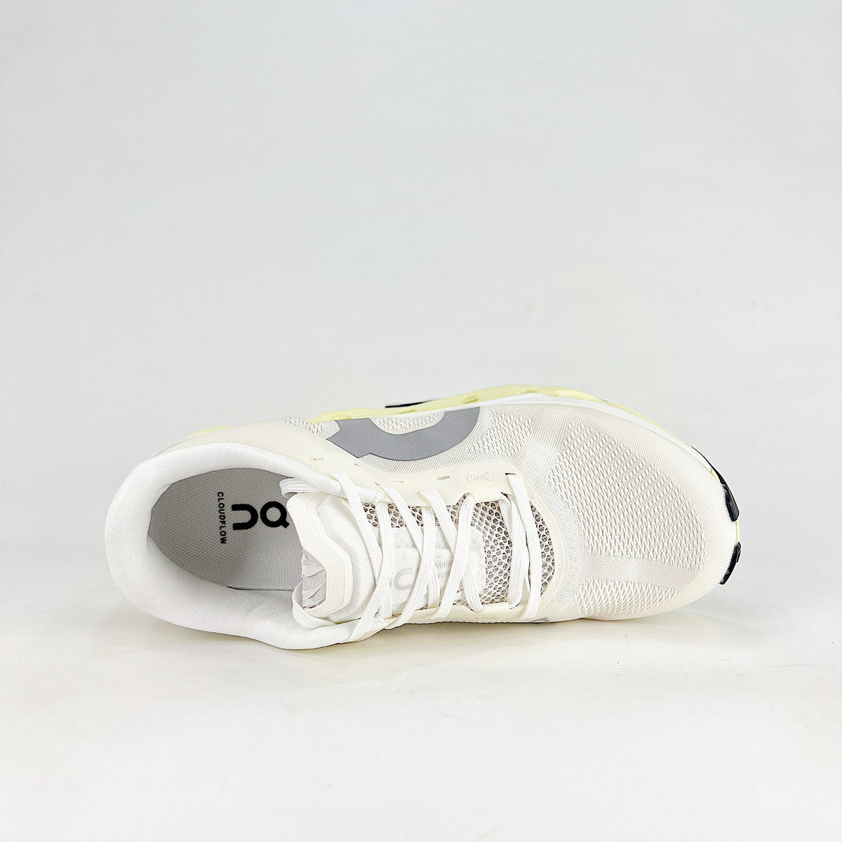On Cloudflow 5 – Unisex Lightweight Breathable High-Performance Running Shoes | White, Butter Yellow & Olive