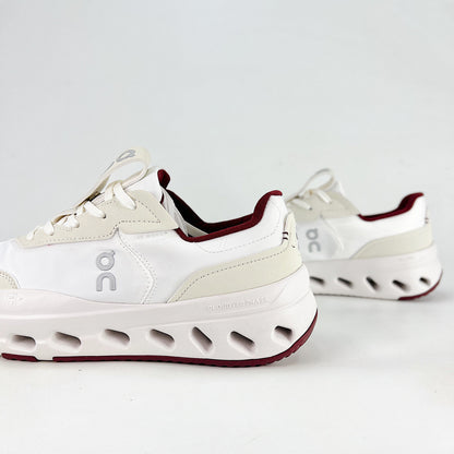 On THE ROGER Wildcard – Unisex Lightweight Breathable Versatile Lifestyle Sneaker | White, Cream & Burgundy