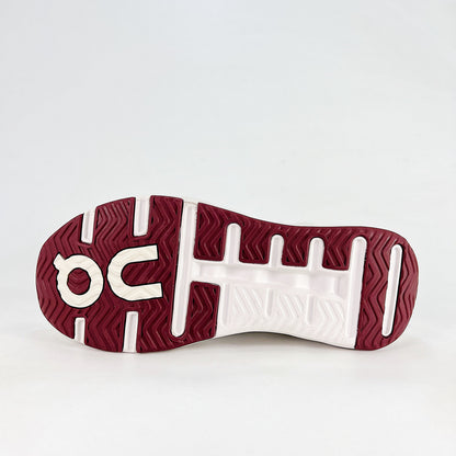 On THE ROGER Wildcard – Unisex Lightweight Breathable Versatile Lifestyle Sneaker | White, Cream & Burgundy